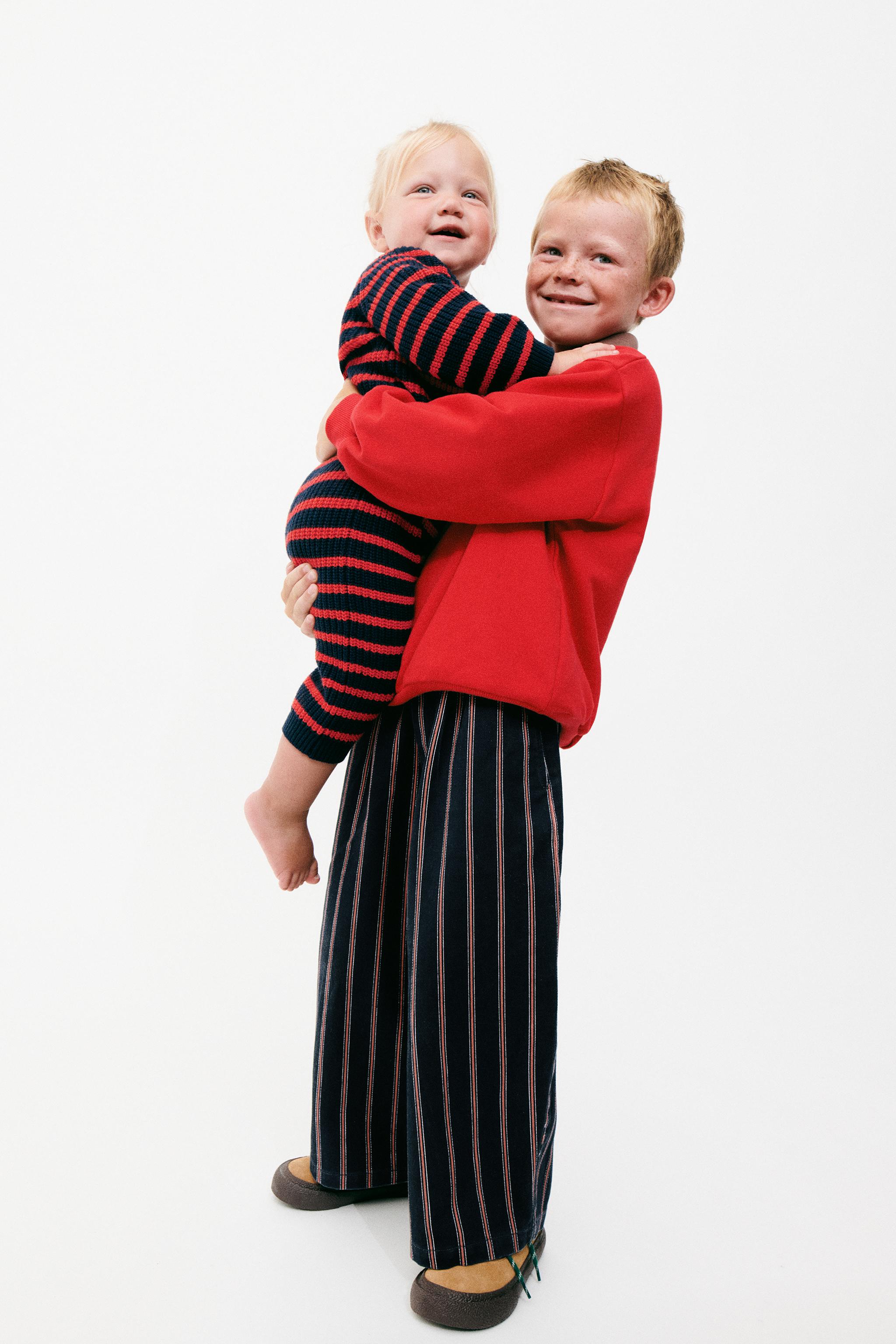 PANTALON BALLON RAYURES ZARA TIMELESS